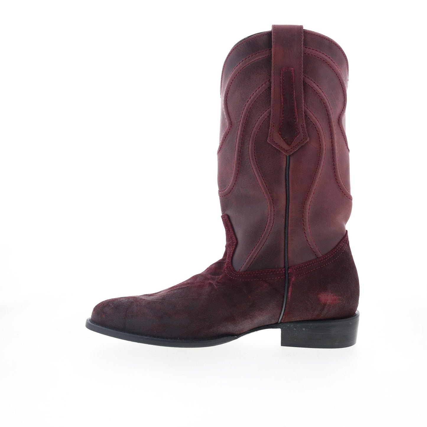 Dingo Whiskey River DI-847 Mens Burgundy Leather Slip On Western Boots
