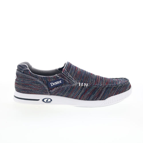 Dexter Kam DM0000497 Mens Blue Canvas Slip On Athletic Bowling Shoes