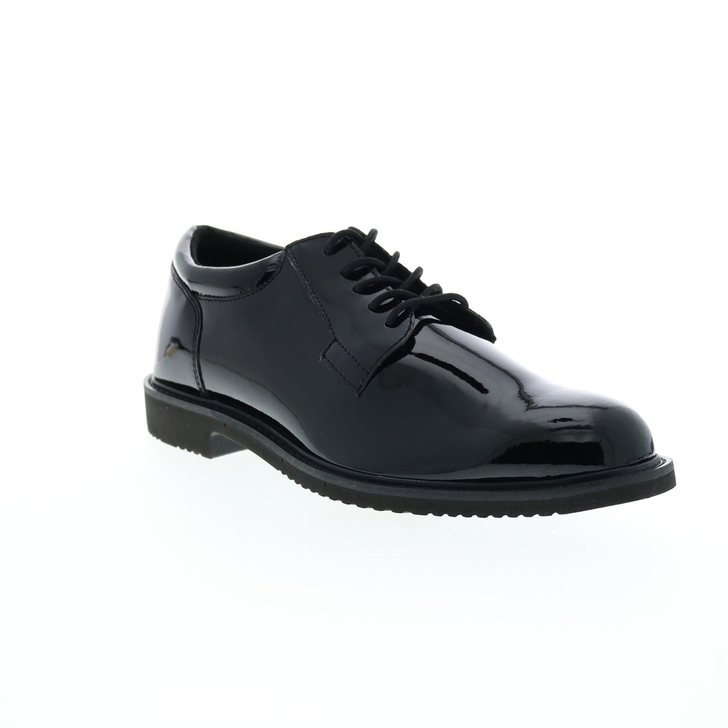 Bates Sentry Lux High Gloss E01851 Mens Black Oxfords Plain Toe Shoes
