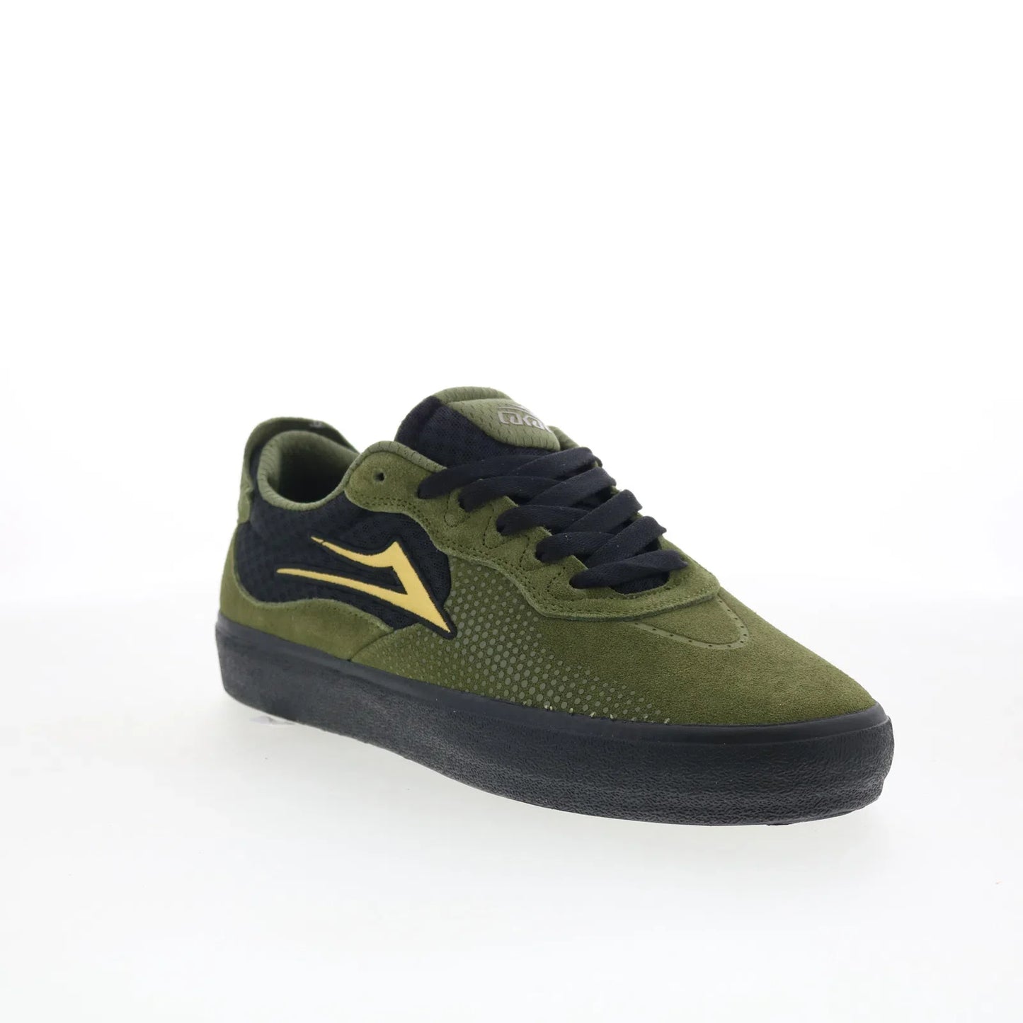 Lakai Essex Mens Green Suede Lace Up Skate Inspired Sneakers Shoes