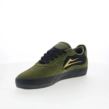 Lakai Essex Mens Green Suede Lace Up Skate Inspired Sneakers Shoes