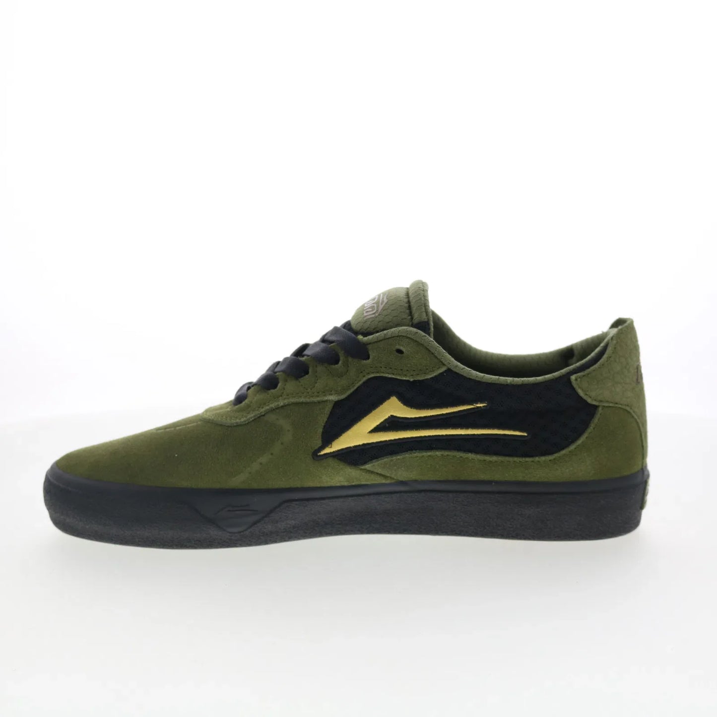 Lakai Essex Mens Green Suede Lace Up Skate Inspired Sneakers Shoes