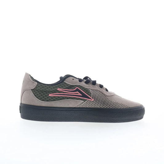 Lakai Essex Mens Gray Suede Lace Up Skate Inspired Sneakers Shoes