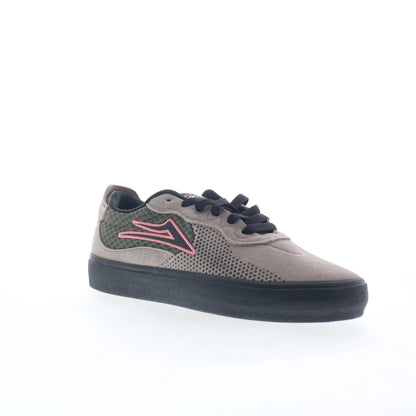 Lakai Essex Mens Gray Suede Lace Up Skate Inspired Sneakers Shoes