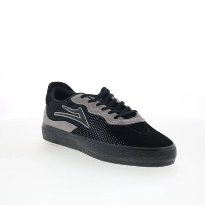 Lakai Essex Mens Black Suede Lace Up Skate Inspired Sneakers Shoes