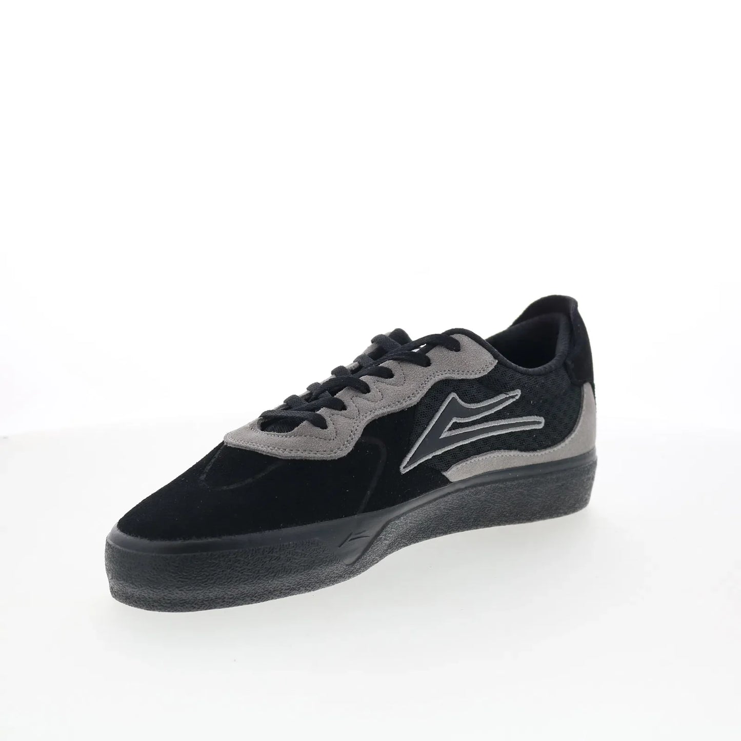 Lakai Essex Mens Black Suede Lace Up Skate Inspired Sneakers Shoes