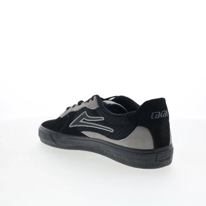 Lakai Essex Mens Black Suede Lace Up Skate Inspired Sneakers Shoes