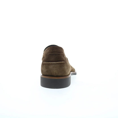 Di Bianco Etna Suede Mens Brown Suede Loafers & Slip Ons Casual Shoes