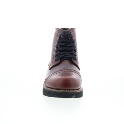 Broken Homme Aaron FB14021 Mens Brown Leather Lace Up Casual Dress Boots