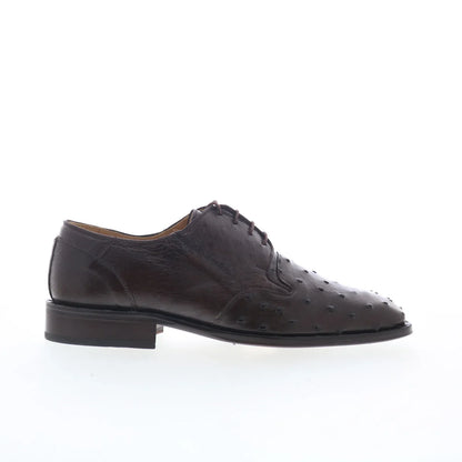 Ferrini FQ Ostrich 2353 121 Mens Brown Oxfords & Lace Ups Casual Shoes