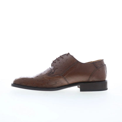 Ferrini FQ Ostrich 2353 121 Mens Brown Oxfords & Lace Ups Casual Shoes