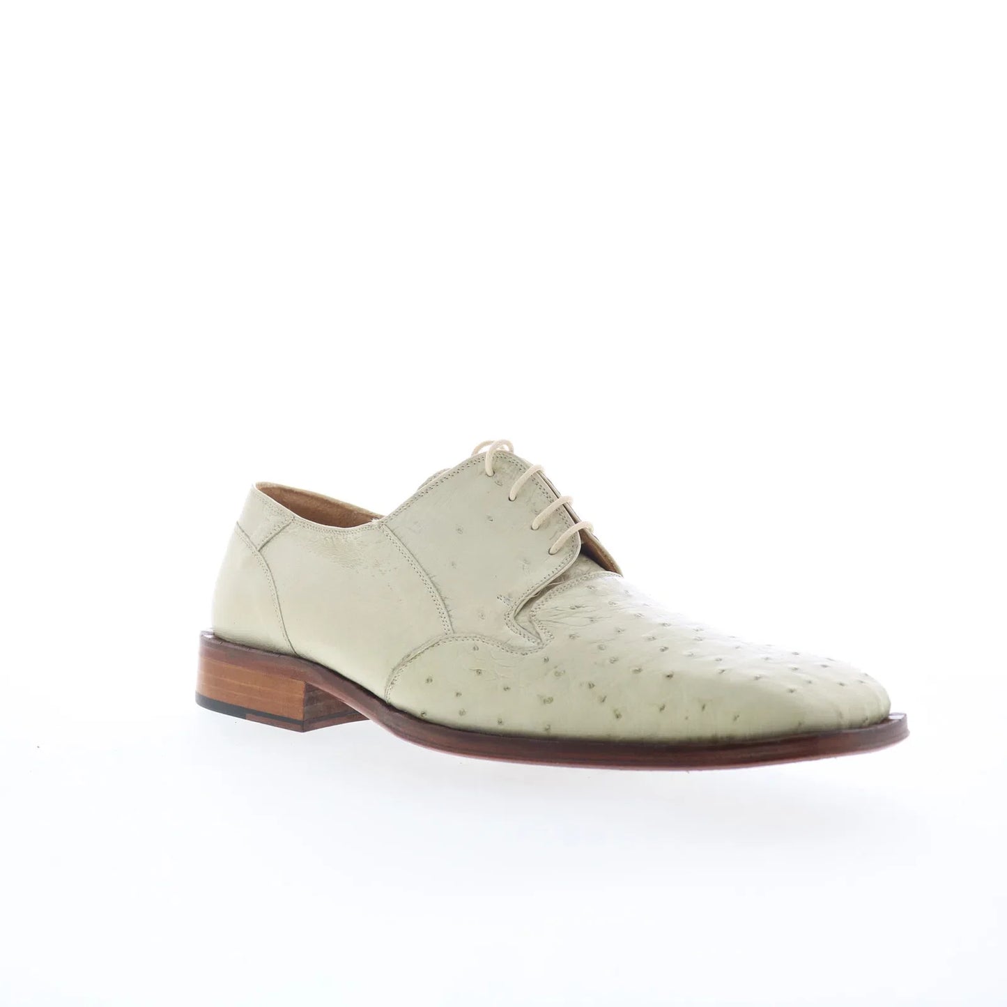 Ferrini FQ Ostrich 2353 121 Mens White Oxfords & Lace Ups Casual Shoes