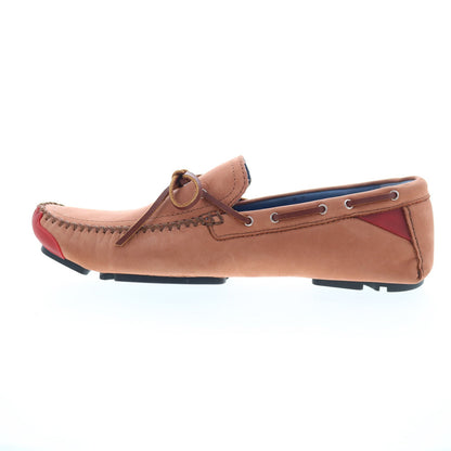 Robert Zur Frisco Mens Brown Nubuck Lace Up Loafers & Slip Ons Boat Shoes