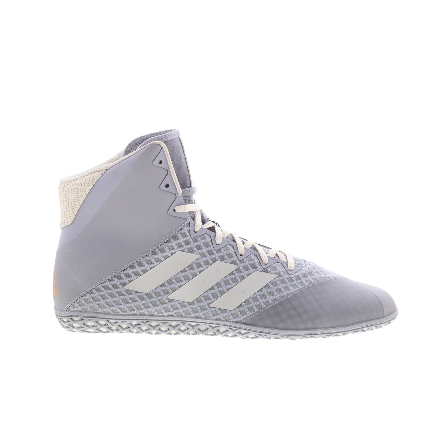 Adidas Mat Wizard 4 FU8168 Mens Gray Canvas Lace Up Athletic Wrestling Shoes