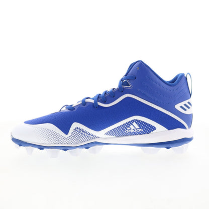 Adidas Icon 6 Mid MD FX4115 Mens Blue Mesh Athletic Baseball Cleats Shoes