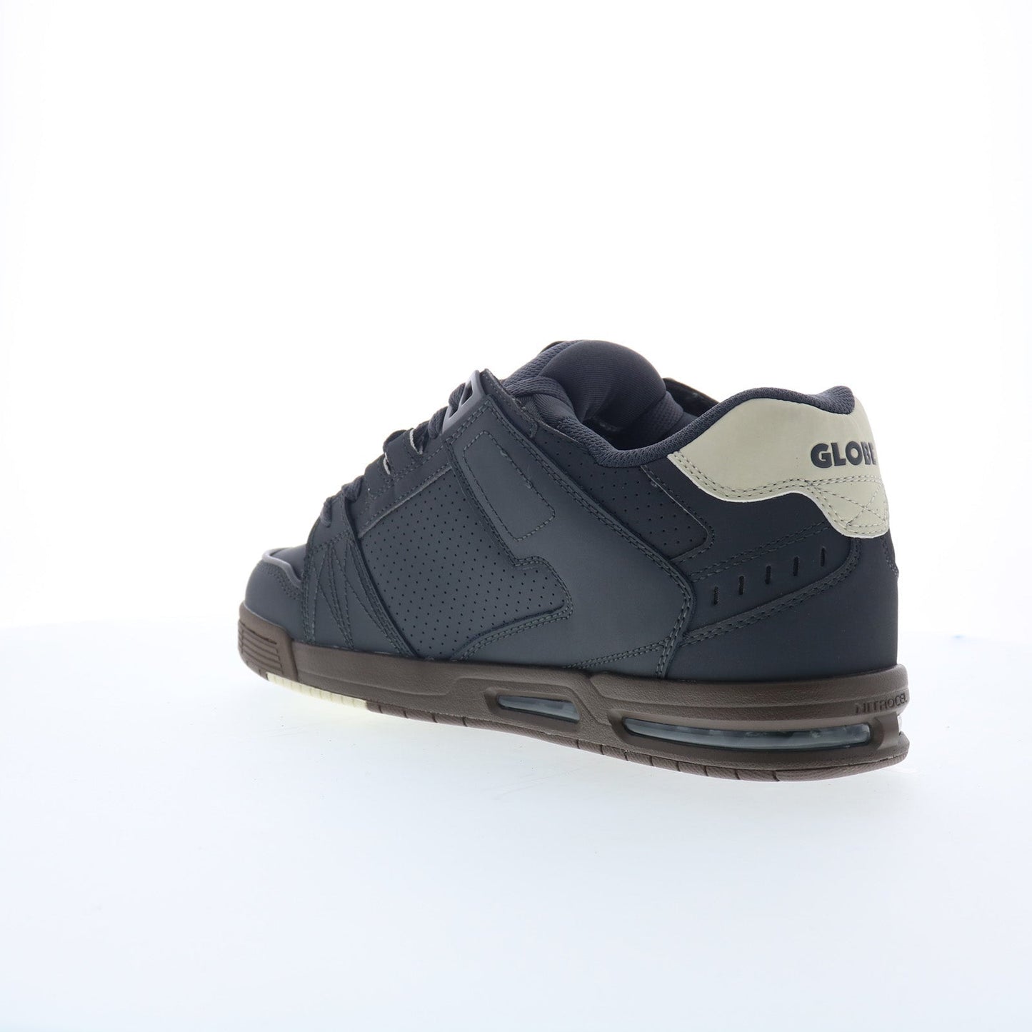 Globe Sabre GBSABR Mens Gray Leather Lace Up Lifestyle Sneakers Shoes