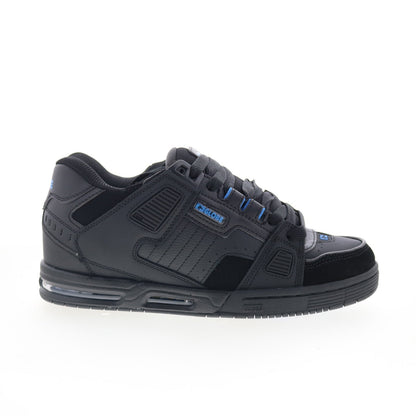 Globe Sabre GBSABR Mens Black Leather Lace Up Skate Inspired Sneakers Shoes