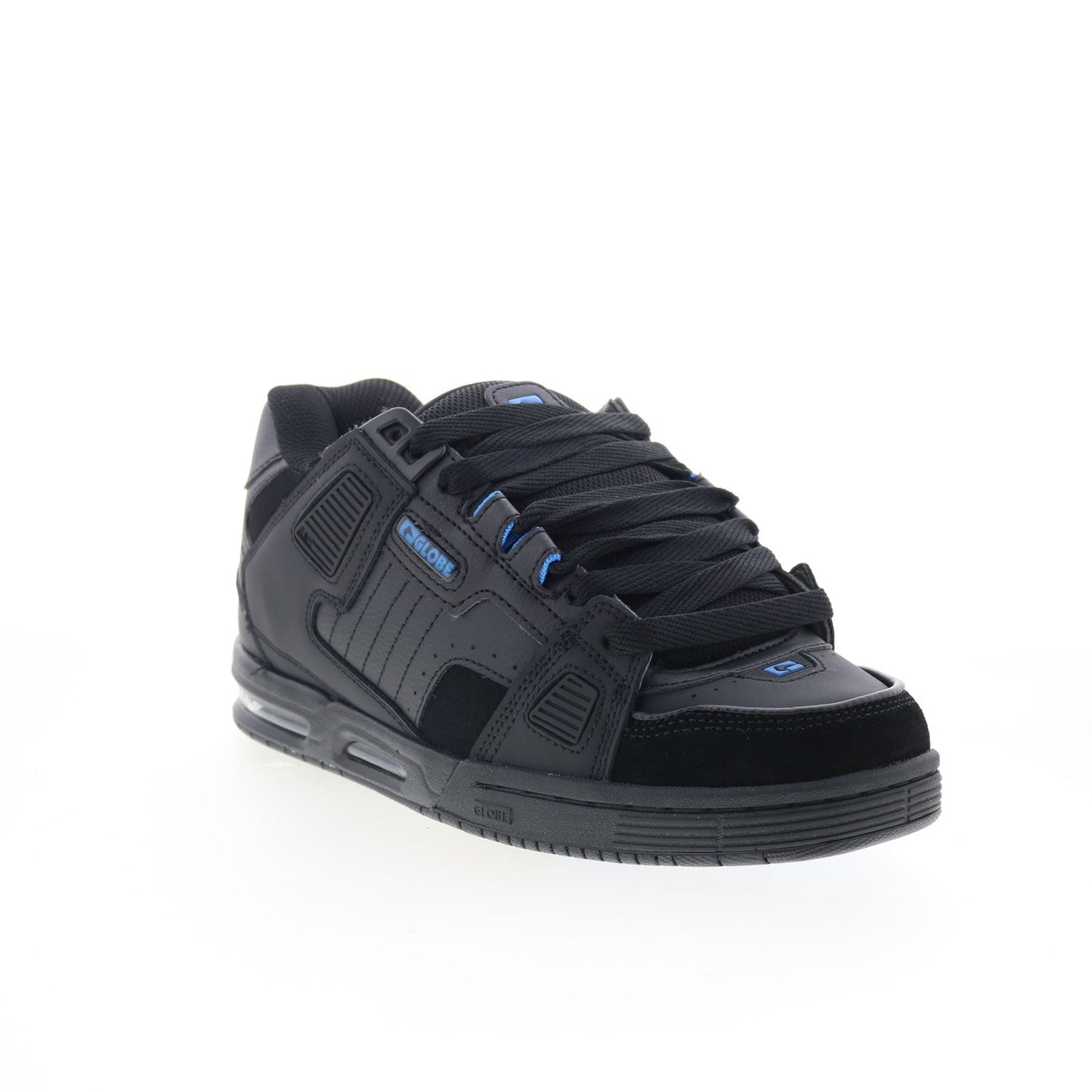 Globe Sabre GBSABR Mens Black Leather Lace Up Skate Inspired Sneakers Shoes