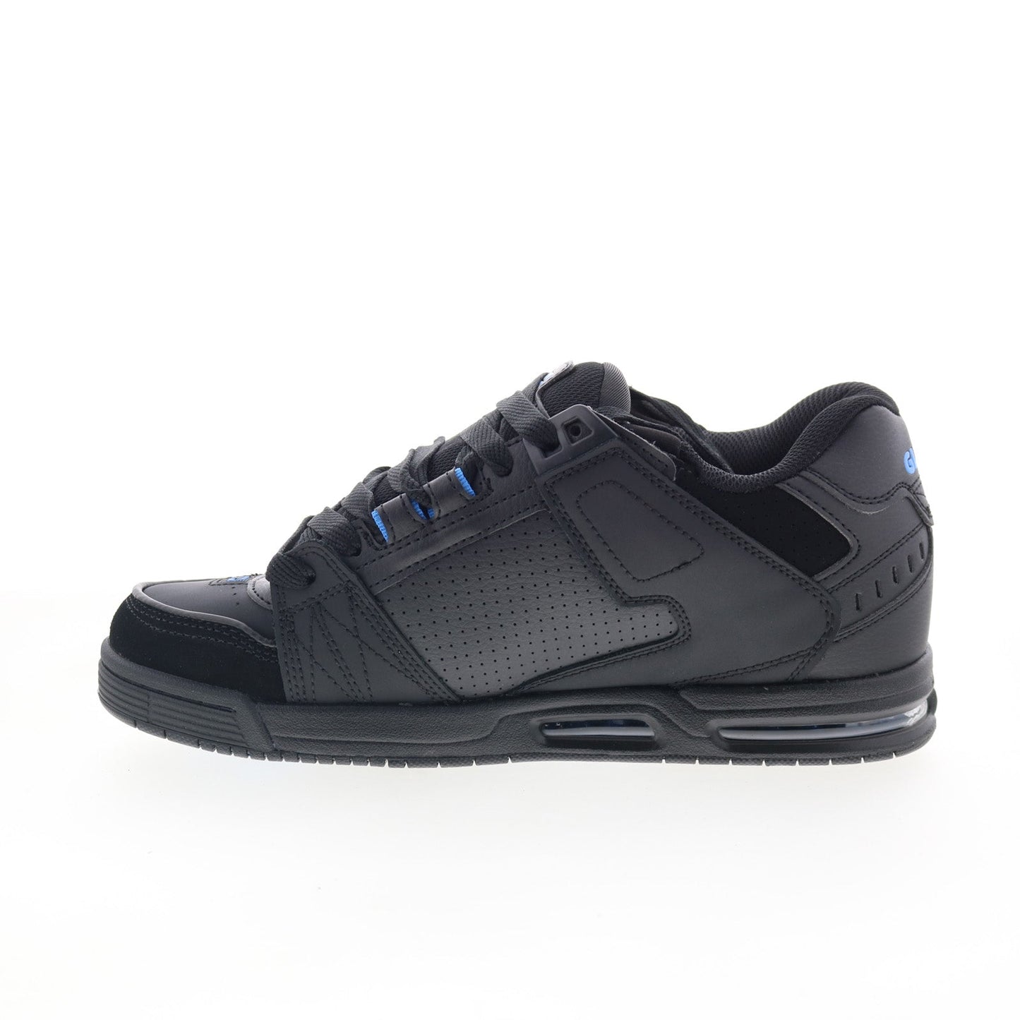 Globe Sabre GBSABR Mens Black Leather Lace Up Skate Inspired Sneakers Shoes