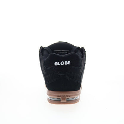 Globe Sabre GBSABR Mens Black Leather Lace Up Skate Inspired Sneakers Shoes