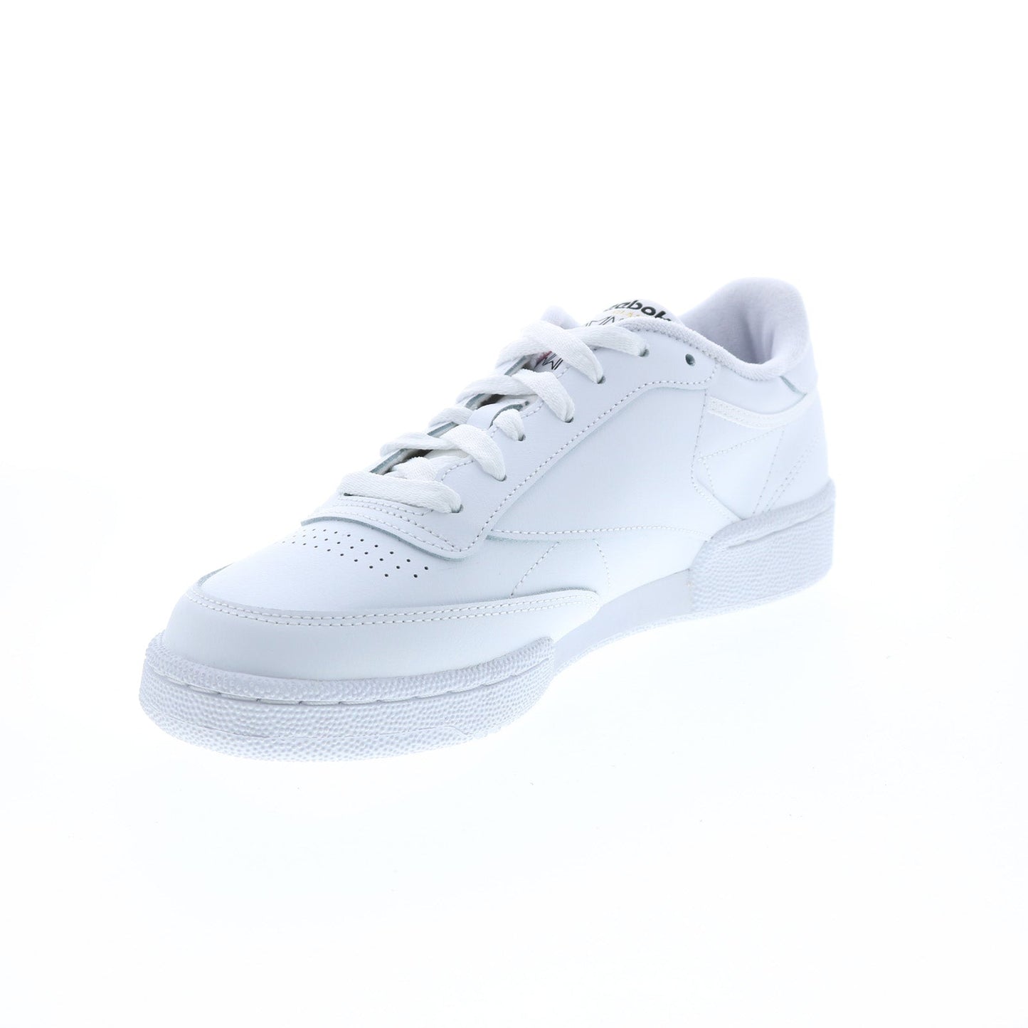 Reebok Club C 85 Mens White Leather Lace Up Lifestyle Sneakers Shoes
