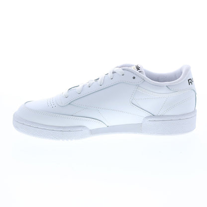 Reebok Club C 85 Mens White Leather Lace Up Lifestyle Sneakers Shoes