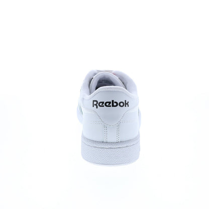 Reebok Club C 85 Mens White Leather Lace Up Lifestyle Sneakers Shoes