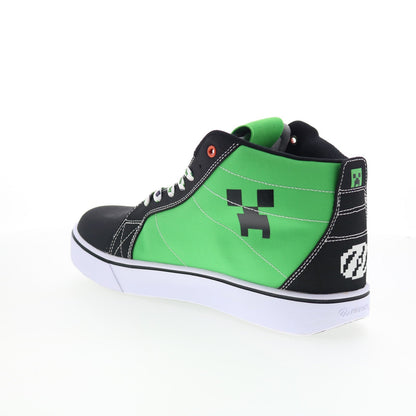 Heelys Racer 20 Mid Minecraft Mens Green Canvas Lifestyle Sneakers Shoes
