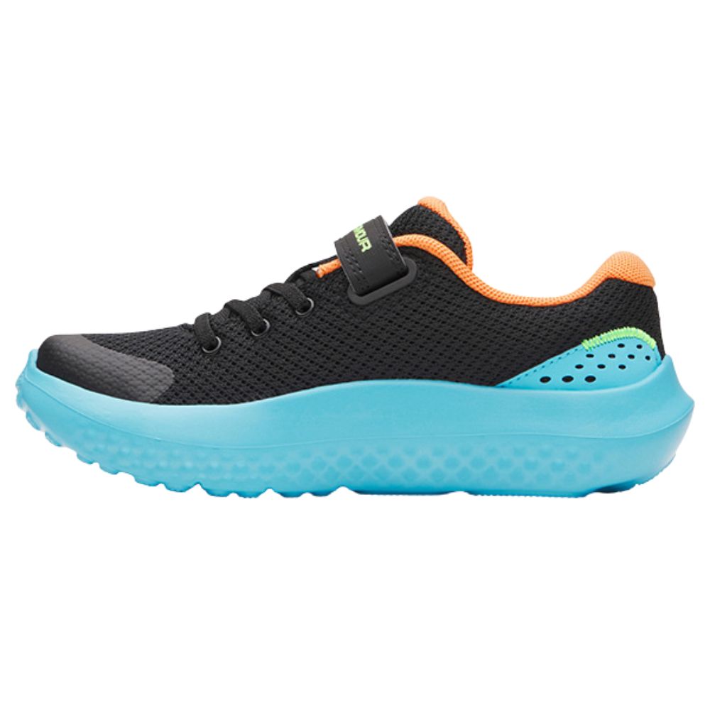 Boys Pre-School Surge 4 AC :Black | Blue Blur