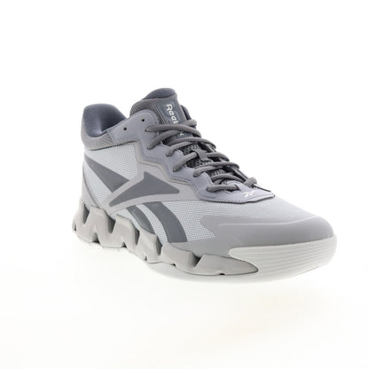 Reebok Zig Encore Mens Gray Synthetic Lace Up Lifestyle Sneakers Shoes