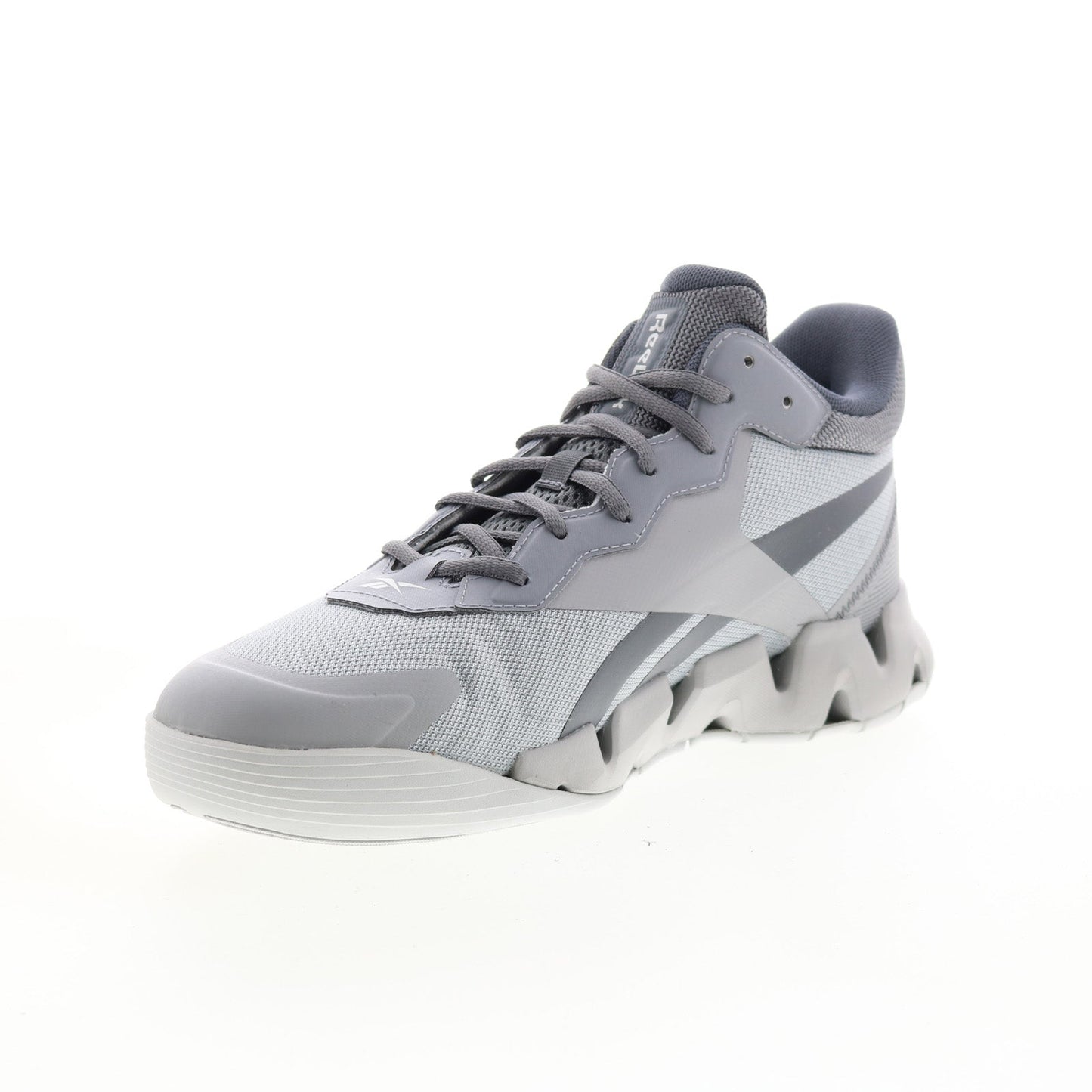 Reebok Zig Encore Mens Gray Synthetic Lace Up Lifestyle Sneakers Shoes