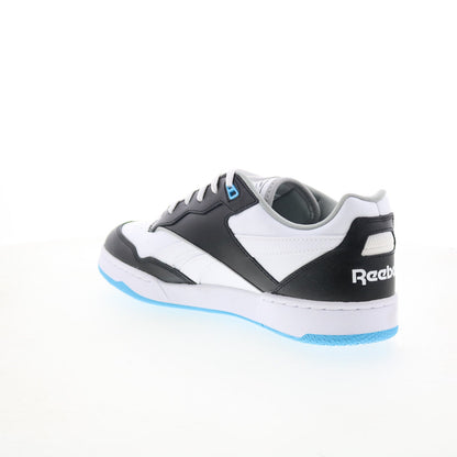 Reebok BB 4000 II Mens White Leather Lace Up Lifestyle Sneakers Shoes
