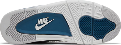 Nike Mens Jordan 4 Retro Sneakers - 'Military Blue' (2024)