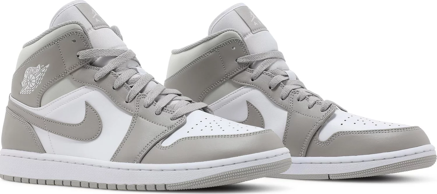 Nike Mens Air Jordan 1 Mid Sneakers - 'College Grey'