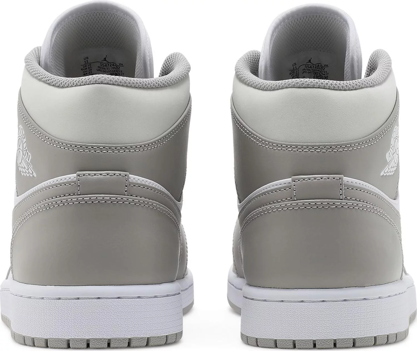 Nike Mens Air Jordan 1 Mid Sneakers - 'College Grey'