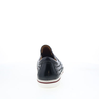Robert Zur James True Glove Mens Black Leather Slip On Lifestyle Sneakers Shoes