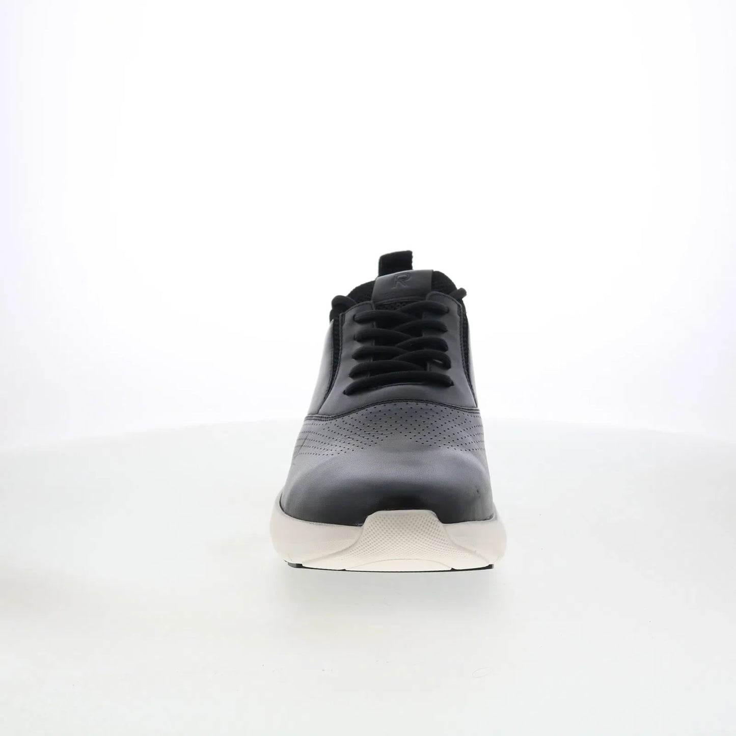 Rockport Jeffson RMJEFFSON Mens Black Leather Lifestyle Sneakers Shoes