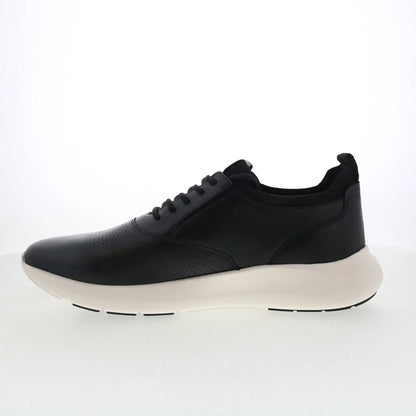 Rockport Jeffson RMJEFFSON Mens Black Leather Lifestyle Sneakers Shoes