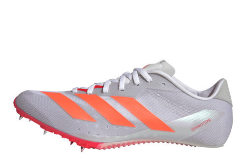 Adizero Sprintstar All Genders' :Cloud White | Lucid Orange