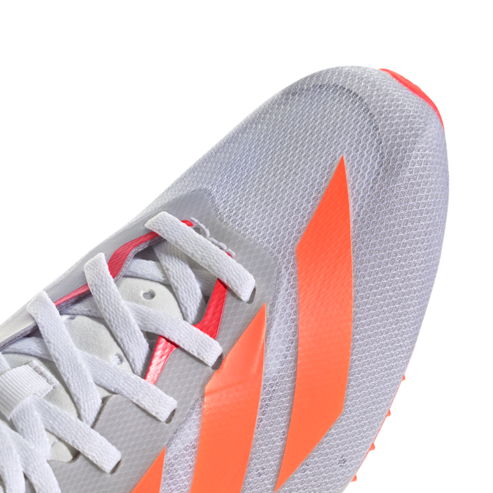 Adizero Sprintstar All Genders' :Cloud White | Lucid Orange