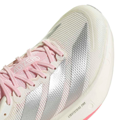 Adizero Boston 13 Women's :Core White | Clear Pink