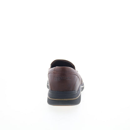 Rockport Eberdon K71229 Mens Brown Wide Loafers & Slip Ons Casual Shoes