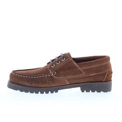 Aquatalia Dax Waterproof M077634 Mens Brown Loafers & Slip Ons Boat Shoes