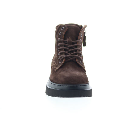 Aquatalia Dante Waterproof M102234 Mens Brown Suede Casual Dress Boots