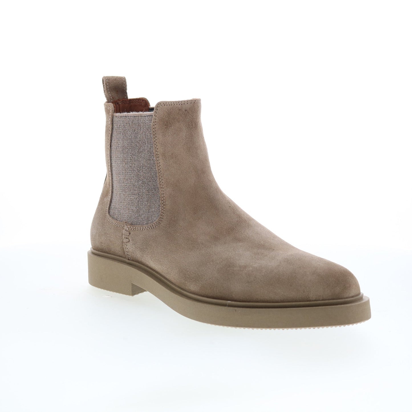 Aquatalia Pietro Waterproof M102854 Mens Gray Suede Slip On Chelsea Boots