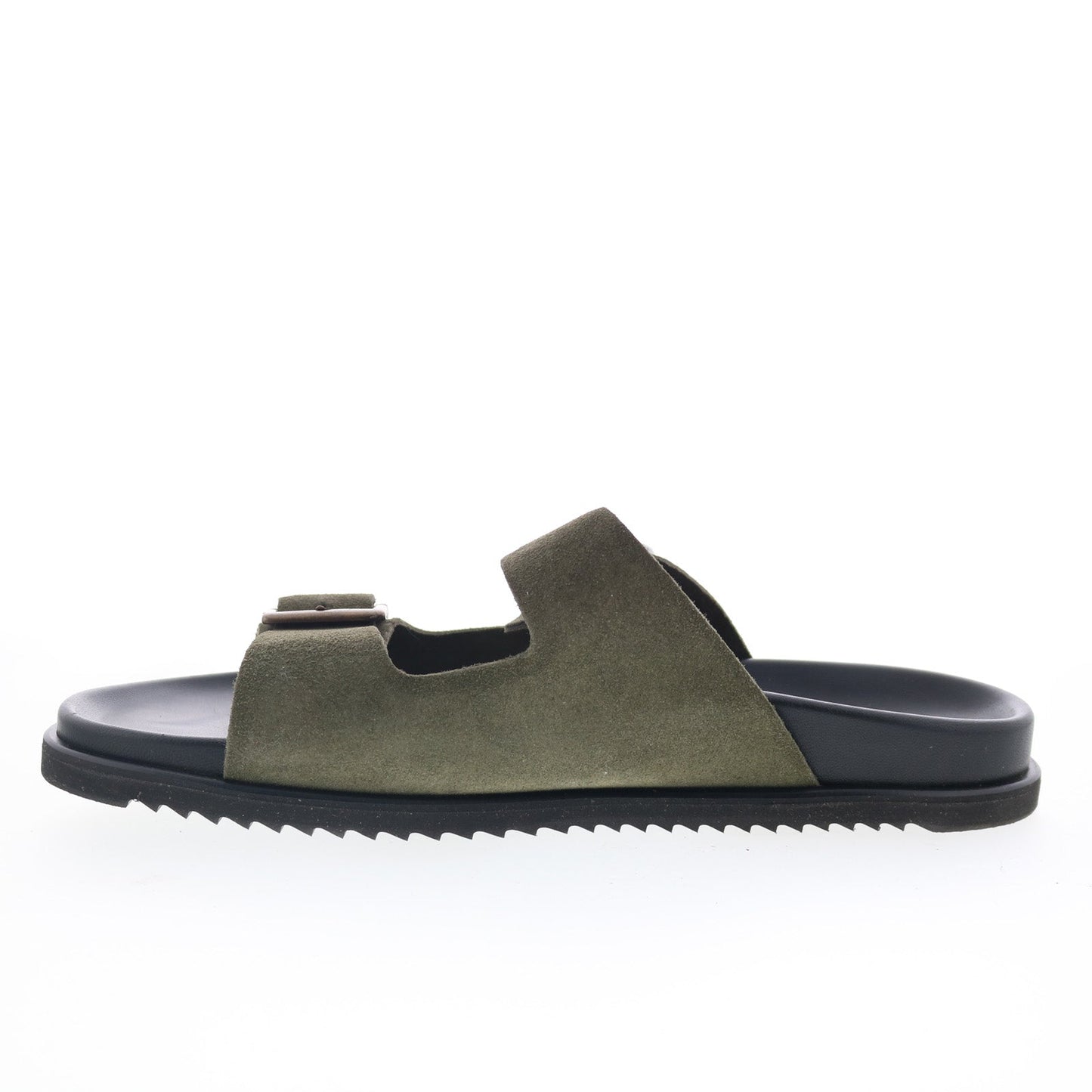 Aquatalia Byron Waterproof M103483 Mens Green Suede Sandals Slides Shoes