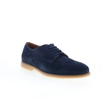Aquatalia Silvio Waterproof Mens Blue Oxfords & Lace Ups Plain Toe Shoes