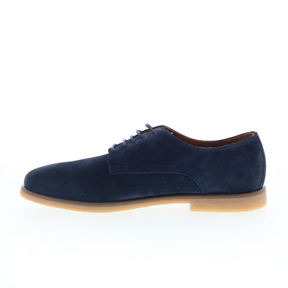 Aquatalia Silvio Waterproof Mens Blue Oxfords & Lace Ups Plain Toe Shoes