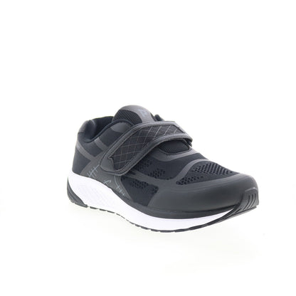Propet One Strap Mens Black Extra Extra Wide 6E Lifestyle Sneakers Shoes
