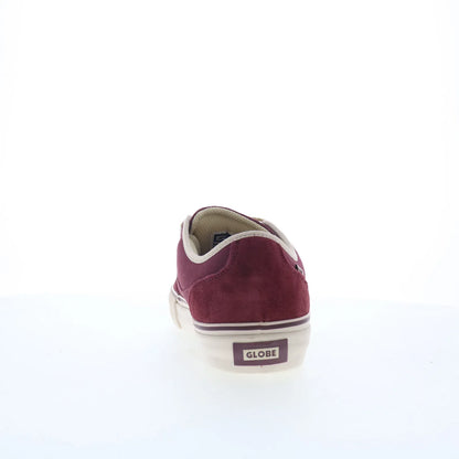 Globe Mahalo GBMAHALO Mens Burgundy Suede Skate Inspired Sneakers Shoes
